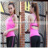 8218 Nylon Spandex Custom Wrestling Singlets Fitness Vest Women Gym Top thumbnail-6