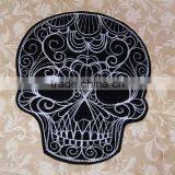 2017Customized Cool Skull Embroidery Patch, Virious Skull Embroidered Patch thumbnail-1