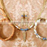 Silver Plated Lovely Fish Family Jewelry Sets Necklace Bracelet Earrings Turquoise Jewelry Sets For Girls thumbnail-6