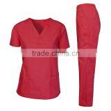 Good Quality 65polyester 35cotton Nurse Scrub Suit Blue Scrub Uniform thumbnail-3