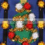 2016 Latest Design Women 's Christmas Tree Pullover Sweater With Suspenders thumbnail-4