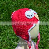 Knitted Animal Pattern Christmas Hats With Hairpiece thumbnail-2