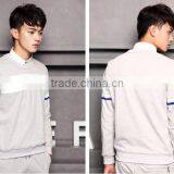 Teenagers Autumn Tide Male Hoodie Sets Round Collar Male Money Academy for Sports Leisure Wind Thin Coat of Cultivate One's Mora thumbnail-3