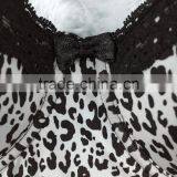 Mature Women Underwear Body Suit Corset Leopard Prints G-string Set OEM thumbnail-4