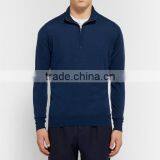 Customed Manufacturing Zipper-Up Navy Blue Sweater Men Pullover Sweater thumbnail-2