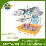 Flat Top Design Wire Iron Three-store Hamster Cage,factory Supply. thumbnail-3