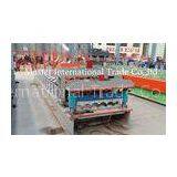 Roof Panel Glazed Tile Roll Forming Machine / Former Machine With 5.5kw Motor