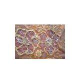 Fancy Metallic Tulle With Lace Applique thumbnail-1