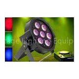 High Brightness 4 in 1 RGBW LED Par Lights 10W * 7 Bulbs For Stage Show