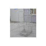 Low Carbon Steel Wire Rolling Container Retail Store Equipment Stackable