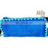 Cosmetic Bag Embroidered Handmade Cosmetic Case Sheep Wool thumbnail-3