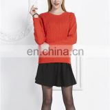 OEM or ODM high quality luxurious women knitted v neck wool cashmere sweater