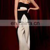 Women's Two-Piece Party Rompers Sexy Bandeau Top Wide Leg Pants Jumpsuits Outfits 2017 thumbnail-2