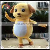Lovely yellow dog mascot costume, mascot fur cosplay costume