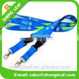 Hot sale printed your own logo breakaway woven neck lanyard with sample free