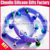 2013 Jingle Bell for Christmas Silicone Bracelets