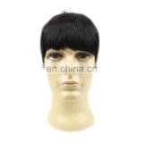 wholesale hot sale high quality remy virgin short human hair wig for man