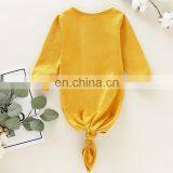 Multi Colors Cotton Newborn Baby Sleepsack Knotted Baby Sleeping Bag thumbnail-2