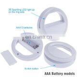 Wholesale 36 Leds Selfie Ring Light 3 Light Modes Portable Clip on Phone Make up Light With Removable Battery thumbnail-4