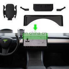 Carest Model3 Smartphone Pillar Cell Phone Holder For Tesla Model 3 Phone Holder Sunglasses Storage Box With Wireless Charging thumbnail-3