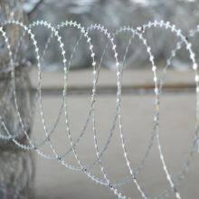 BTO -22 Cross Blade Flat Barbed Wire Strip Razor Sharp Ribbon Silver Fencing thumbnail-4