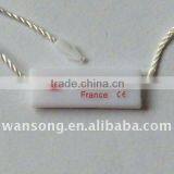 China Factory Price Plastic Garment String Seal Tags With Your Own Logo