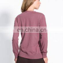 Леди Пинк V-образный воротник кэшмирный кардиган с карманами thumbnail-2