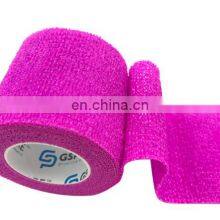 2020 Latest Medical Concumables Elastic Fiber and Non Woven Fiber Cohesive Bandage thumbnail-4