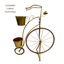 Antique Indoor and Outdoor Wrought Iron Bicycle Planter thumbnail-5