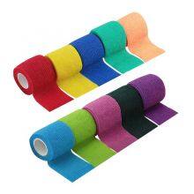 5cmX4.5m Amazon Top Seller Medical First Aid Nonwoven Cohesive Elastic Bandage With Natural Rubber thumbnail-2
