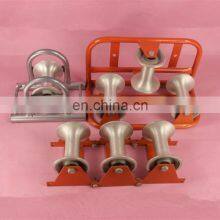 Chinese Wholesale Steel Frame Three Aluminum Roller Corner Cable Roller thumbnail-5