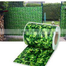 Buchsbaum Pattern 100% UV Resistance 19cmx35m/40m 650g PVC Vinyl Tarpaulin Strips Screen Fence Sunscreen Cover thumbnail-3