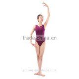 (WG06034) Black Ballet Leotard, High Cut Leotard, Tank Spandex Leotard thumbnail-2