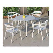 Outdoor Aluminium Garden Set Patio Bistro Dining Chair Set thumbnail-1