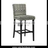 BC-039 Antique Fabirc Barstool High Chair Design thumbnail-1