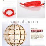 Hot Sale Wood Art Decor Pendant Pine Cone Lamp Wood Chandelier Light JK-8005B-31 LED Pendant Light thumbnail-2