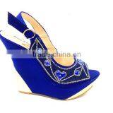 hot sell high heel wedge party sandals.lady wedding party sandals