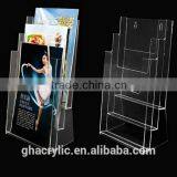 GH-RZ528 Magazine Clear Acrylic Table Dispaly File Stand Racks For Office ,top Grade Acrylic Display Rack thumbnail-4