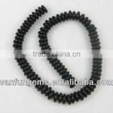 Gemstone Black Obsidian Rondelle Beads for Jewelry thumbnail-1
