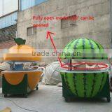 outdoor mobile fruit shaped kiosk for breakfast sale