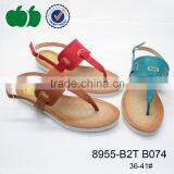 2016 Best Price Innovative Upper Design Trendy Flat Thong Sandal thumbnail-1