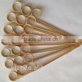 Knotted bamboo skewer
