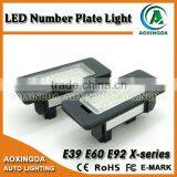CANBUS LED Number License Plate Light for E39 E90 E92 E60 E82