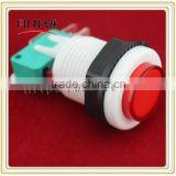 100Pcs/Lot Round Plastic Game Machine Push button Switch With Micro switch