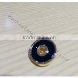 High End Upscale Women's Coat Metal Hollow Button