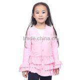 Pink Coton Long Sleeve Big Girls Autumn Clothing Toddler Girl Children Clothing Kids Coat thumbnail-3