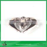 Sinicline Silver Color Metal Jewelry Tag With Customer Design