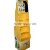 Easy - Assembly Cardboard Pop Floor Cosmetic Display For Shop