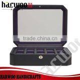 Leather Watch Box With Transparent Window,2016 New Design pu Leather Watch Box,hot Popular Leather Watch Box