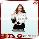 2016 Elegant Fashion Woman Comfortable Short Long Sleeve White Blouse And Chiffion 100% Polyester Tops